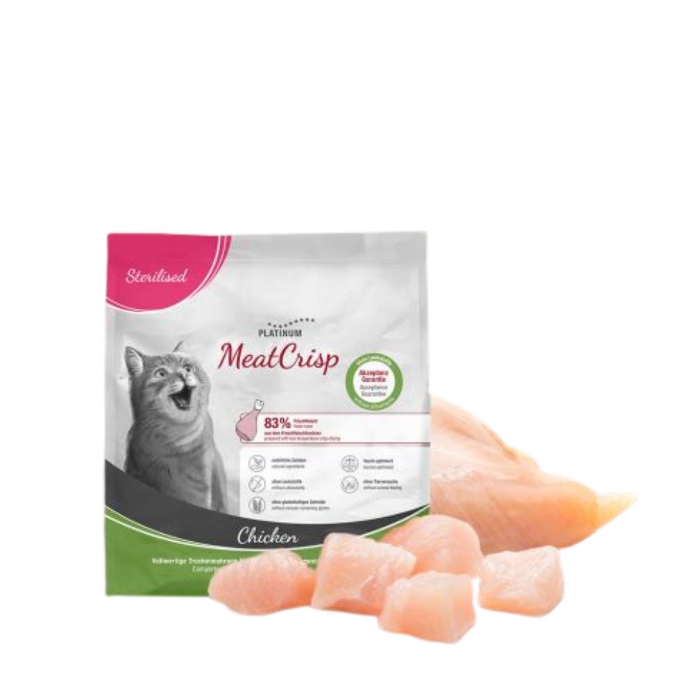 Platinum MeatCrisp Sterilised Piletina Adult 400g | Suha hrana za mačke