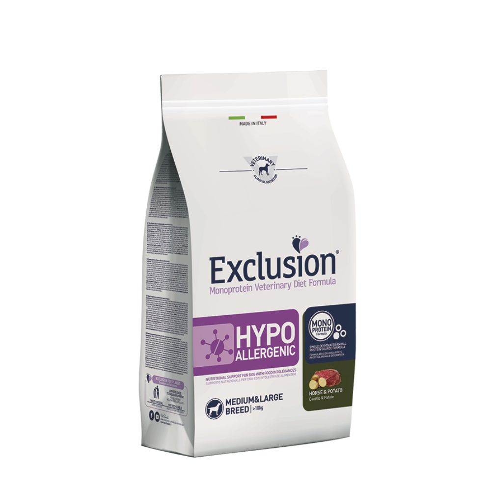 Exclusion hypoallergenic horse