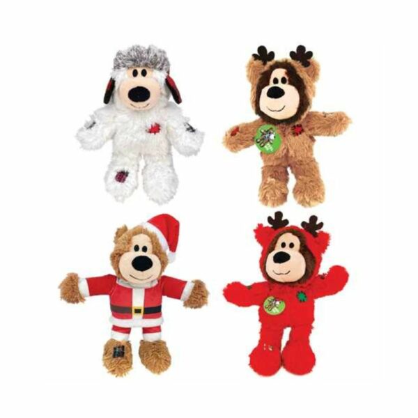 KONG Holiday Wild Knots Bear igračka za pse: