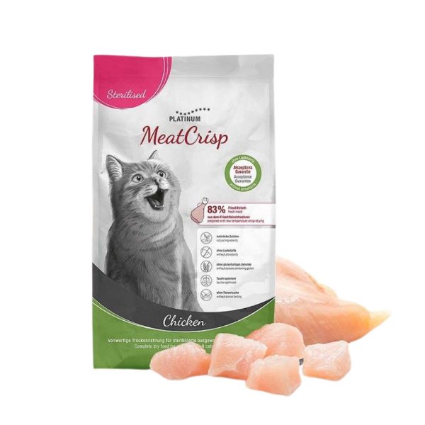 Platinum MeatCrisp Sterilised Piletina Adult 1,5kg | Suha hrana za mačke
