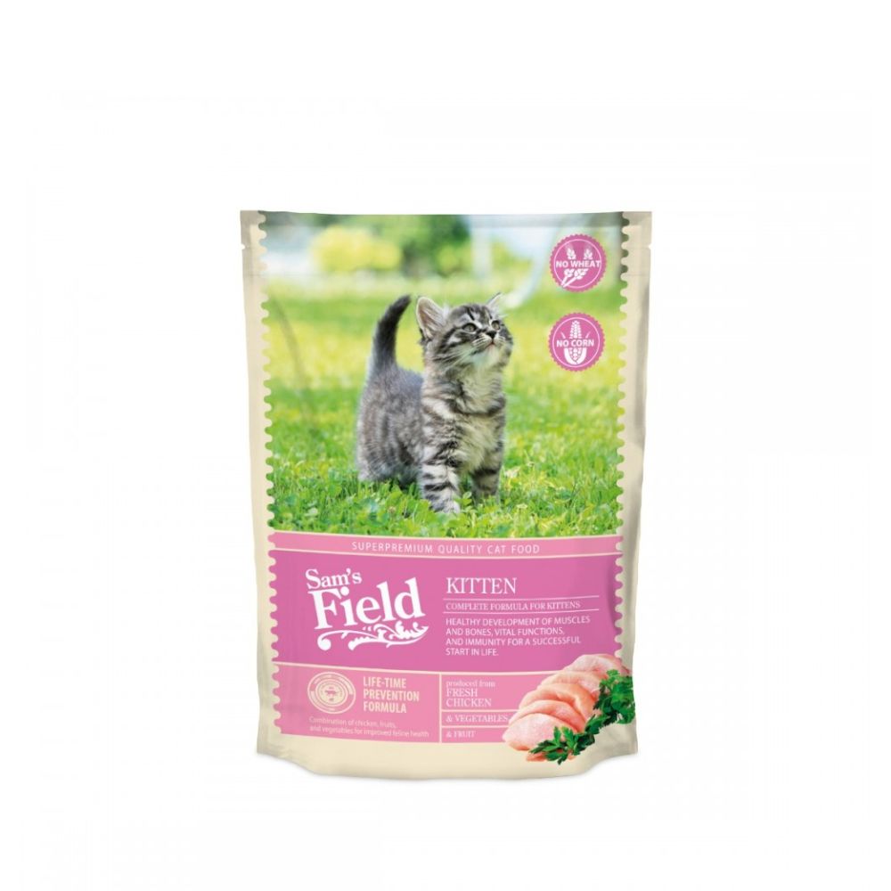Sam's Field Piletina Kitten 400g | Suha hrana za mačiće