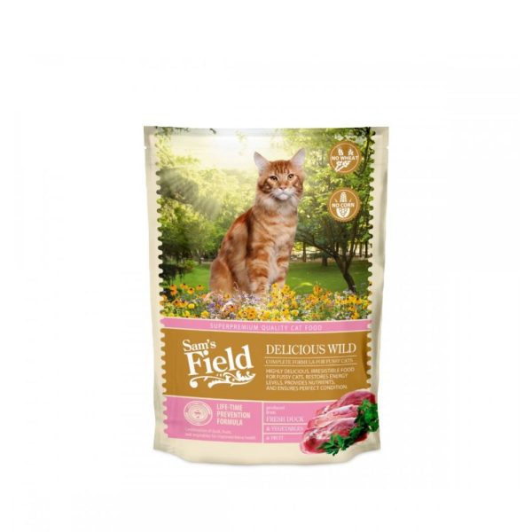 Sam's Field Delicious Wild Patka Adult 400g | Suha hrana za mačke