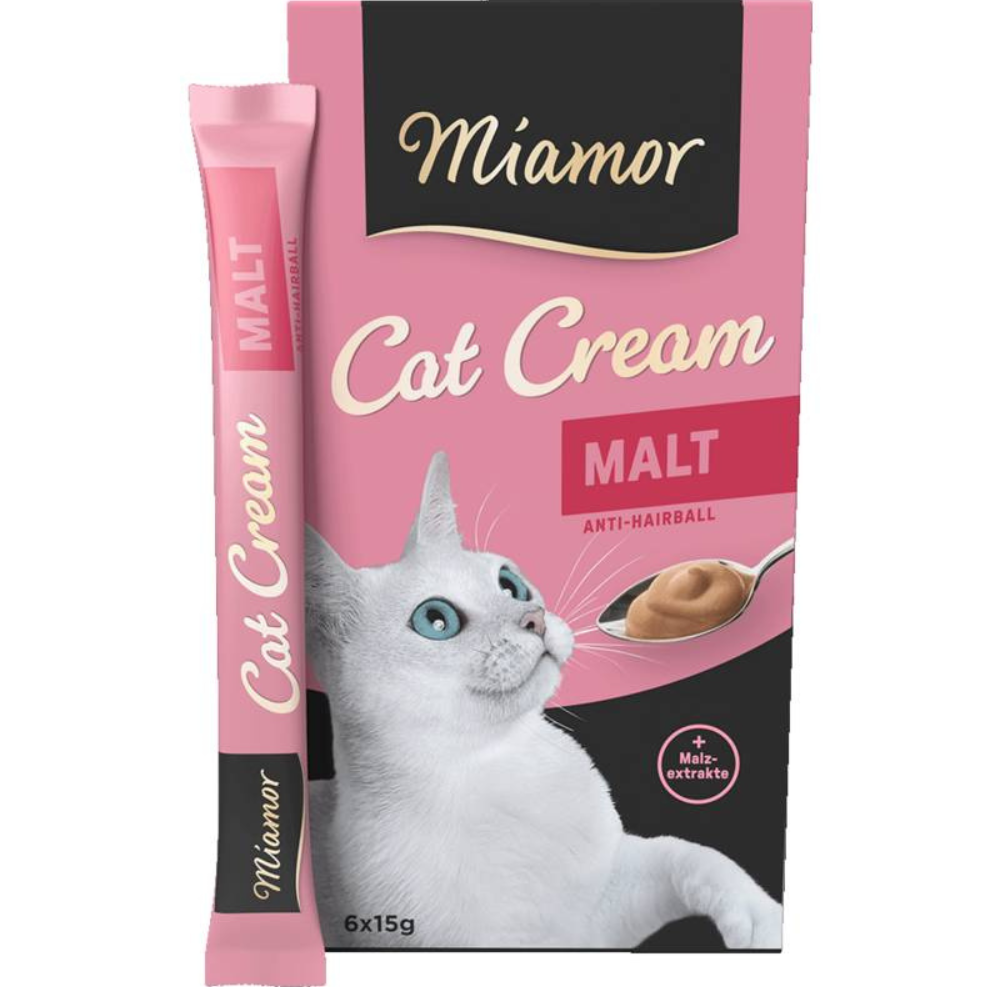 Miamor Cat Snack Malt Cream Anti-Hairball 6x15g