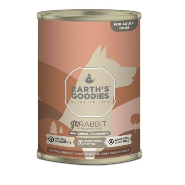 EARTH'S GOODIES goRabbit 400g | potpuna i uravnotežena hrana za odrasle pse