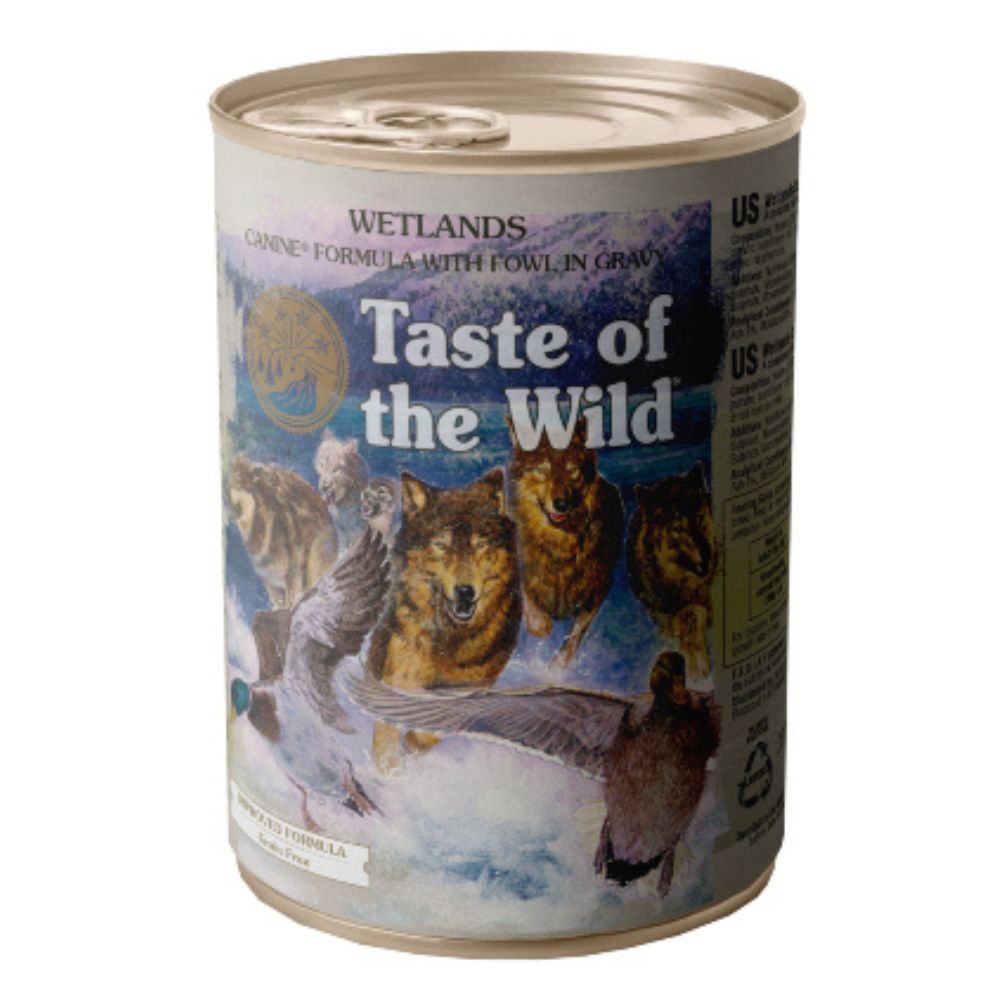 TASTE OF THE WILD Wetlands 390g | Potpuna mokra hrana za odrasle pse – s mesom peradi u umaku