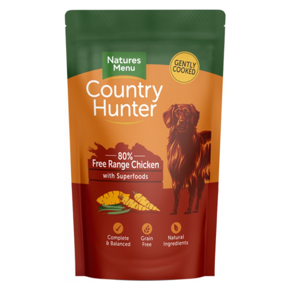 NATURES MENU Country Hunter 150g | Potpuna monoproteinska hrana za odrasle pse s 80% piletine.