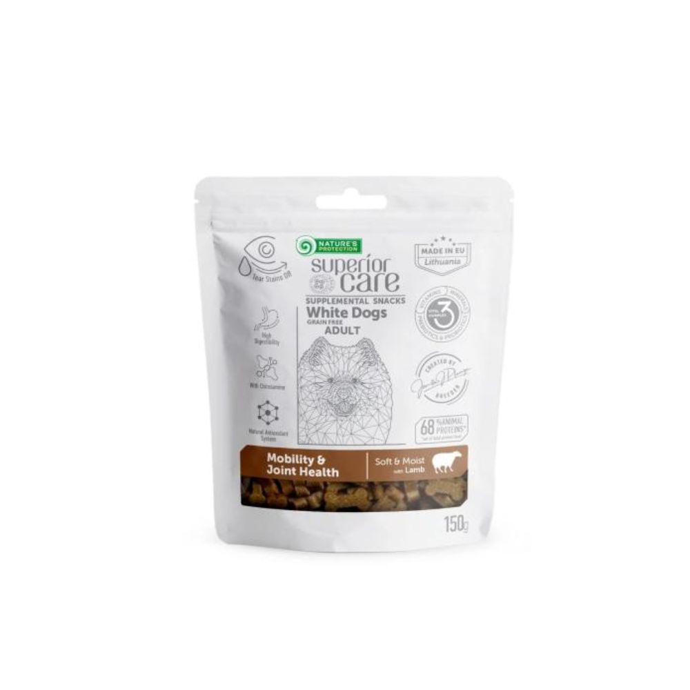 Nature's Protection Lamb 150g | Dopunska hrana bez žitarica s janjetinom za odrasle pse svih pasmina bijele dlake.