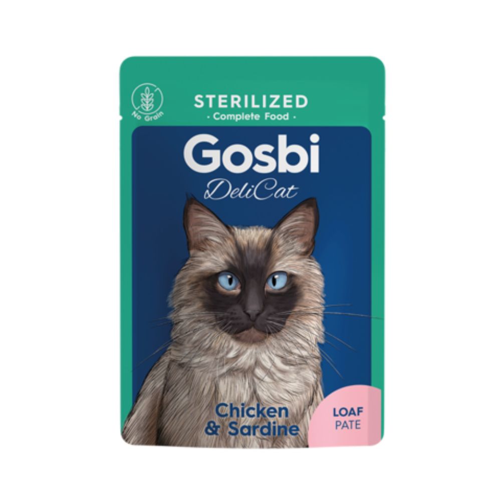 Gosbi DeliCat Sterilised Piletina/Sardine | Kompletna hrana za sterilizirane mačke.