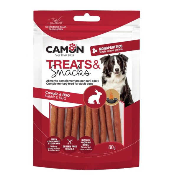 CAMON Treats&Snacks Zec/Bbq 80g | Monoproteinske poslastice s okusom dimljenog zeca.