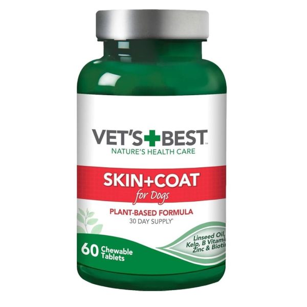 Vets Best Skin/Coat tab | Tablete za žvakanje za zdravu kožu i dlaku.