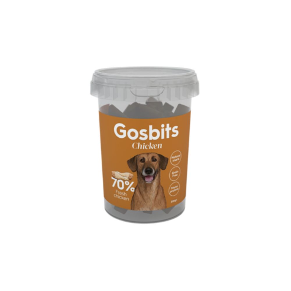 Gosbits Sticks Piletina 300g | Prirodni poluvlažni snack napravljen od 70% svježeg pilećeg mesa. Monoproteinski.